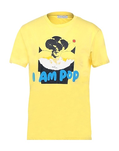MANUEL RITZ T-shirt Yellow 100% Cotton