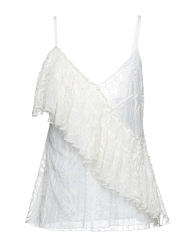 DONDUP Top White 50% Polyamide, 50% Polyester