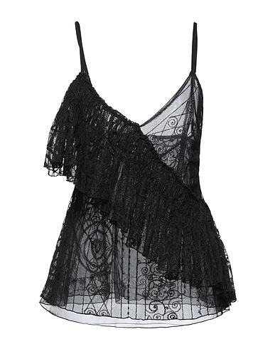 DONDUP Top Black 50% Polyamide, 50% Polyester