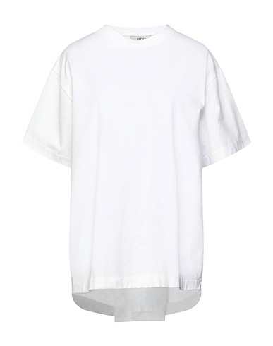 ALPHA STUDIO T-shirt White 91% Cotton, 9% Elastane