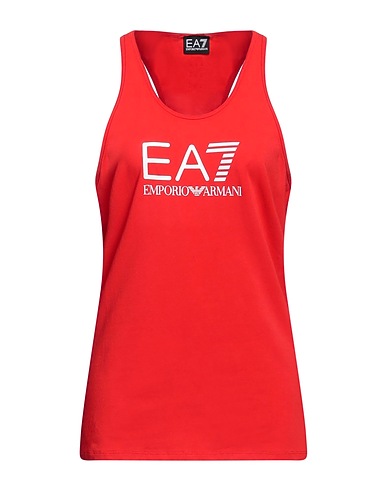 EA7 Vest Red 95% Cotton, 5% Elastane