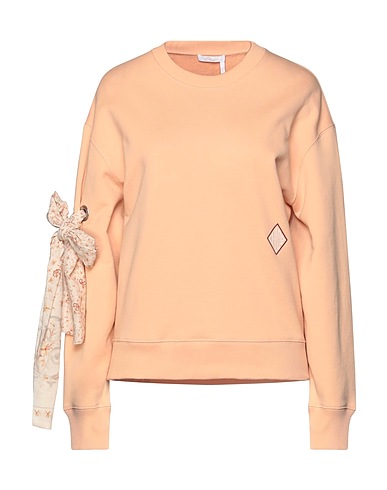 CHLOÉ Sweatshirt Apricot 100% Cotton, Silk