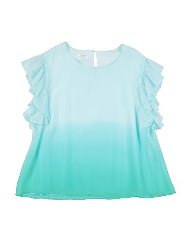 LIU •JO Top Turquoise 100% Silk