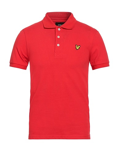 LYLE & SCOTT Polo shirt Red 98% Organic cotton, 2% Elastane
