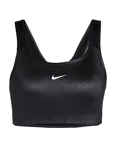 NIKE Crop top SWOOSH SHINE BRA
 Black 83% Polyester, 17% Elastane
