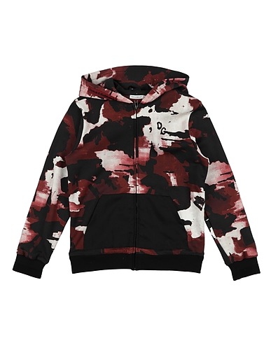 DOLCE&GABBANA Sweatshirt Chocolate brown 100% Cotton, Viscose, Polyurethane, Elastane, Polyamide