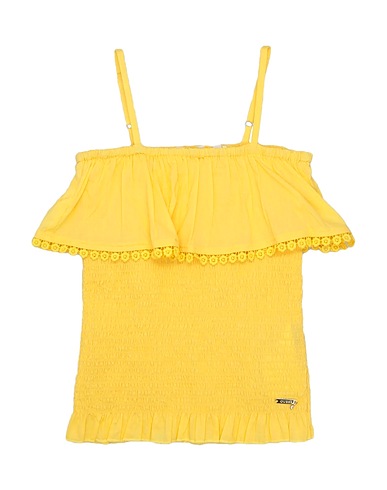 GUESS Top Giallo 100% Cotone