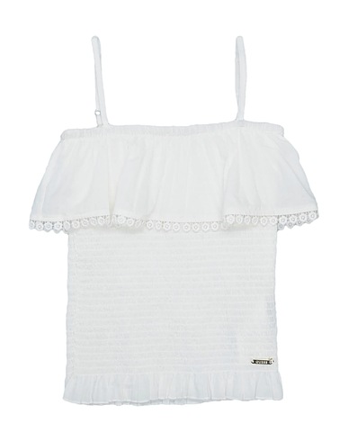 GUESS Top Bianco 100% Cotone