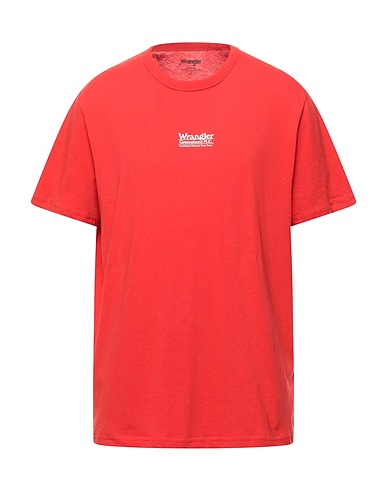 WRANGLER T-shirt Red 100% Organic cotton
