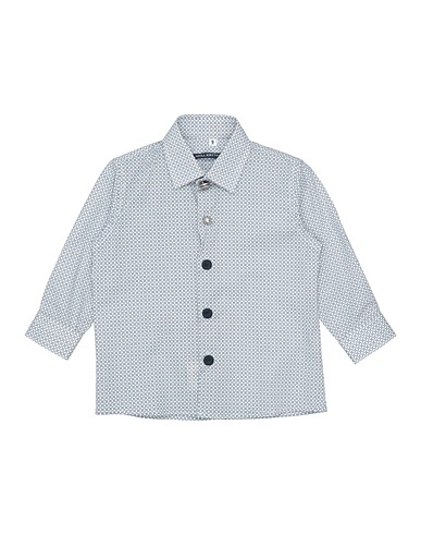 NEILL KATTER Patterned shirt White 97% Cotton, 3% Elastane