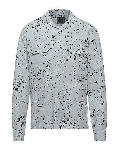 DESTIN Camicia fantasia Nero 77% Modal, 23% Lino