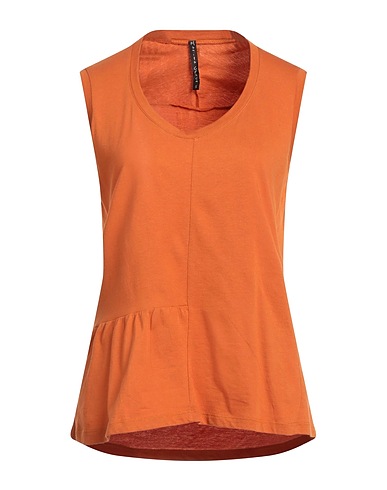 MANILA GRACE Top Rostrot 100% Baumwolle
