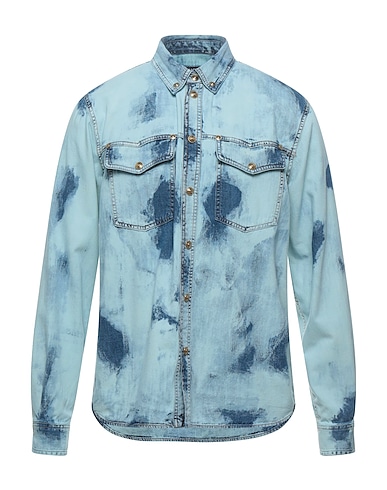 VERSACE JEANS COUTURE Denim shirt Blue 100% Cotton