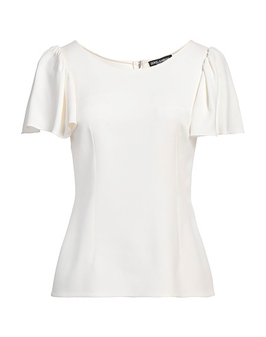 DOLCE&GABBANA Top White 51% Viscose, 46% Acetate, 3% Elastane