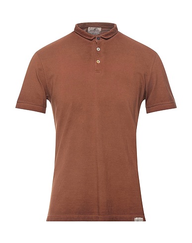 BROOKSFIELD Polo shirt Brown 100% Cotton