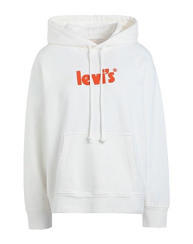 LEVI'S Hooded track jacket  HOODIE GRAPHICS
 White 100% Cotton