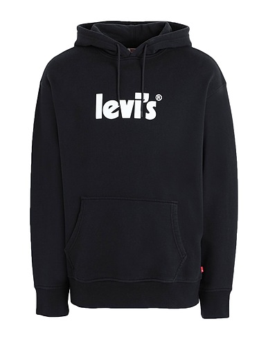LEVI'S Felpa RELAXED GRAPHIC PO
 Nero 100% Cotone