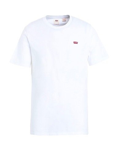 LEVI'S Basic T-Shirt SS ORIGINAL HM TEE
 White 100% Cotton