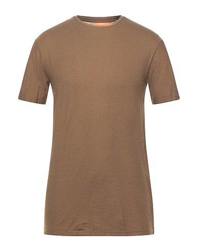 SUNS BOARDS Basic t-Shirt MARRONE 100% Βαμβάκι