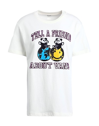 VANS T-shirt WM PANDA BF TEE
 Ivory 100% Cotton