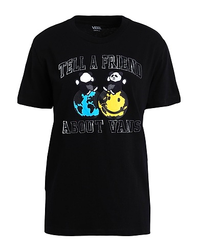 VANS T-shirt WM PANDA BF TEE
 Black 100% Cotton