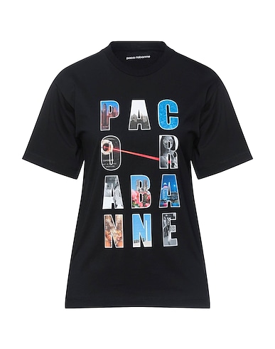 RABANNE T-shirt Nero 100% Cotone organico