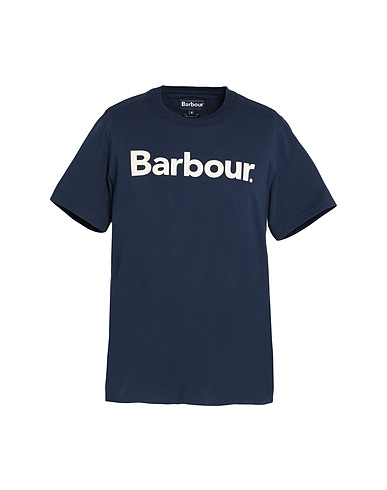 BARBOUR 티셔츠 Barbour Logo Tee
 미드나잇 블루 100% 코튼