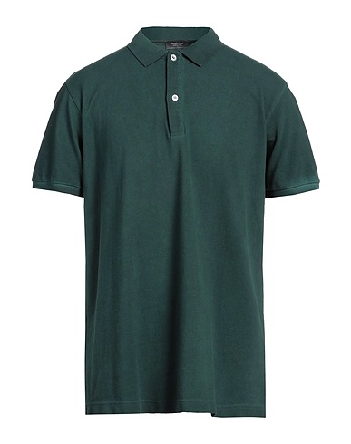 ROSSOPURO Polo shirt Dark green 100% Cotton