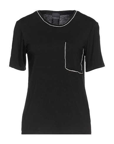 MARC ELLIS T-shirt Black 95% Viscose, 5% Elastane