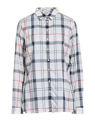 BARBOUR Checked shirt SUMMER TARTAN Ivory 100% Cotton