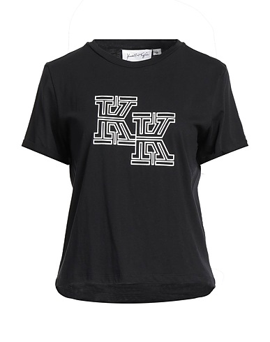 KENDALL + KYLIE T-shirt Black 97% Cotton, 3% Elastane