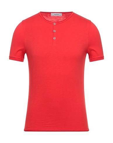 ALPHA STUDIO T-shirt Rosso 100% Cotone