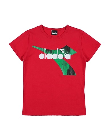 DIADORA T-shirt Red 100% Cotton