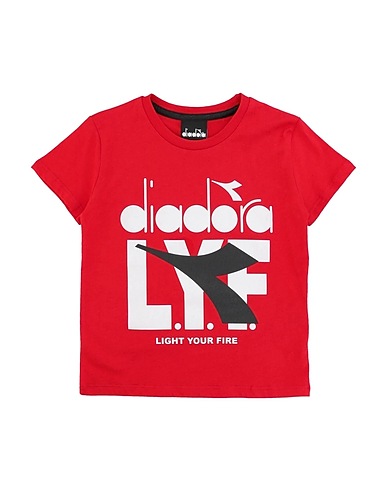 DIADORA T-shirt Red 100% Cotton