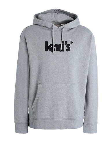 LEVI'S Felpa RELAXED GRAPHIC PO
 Grigio 100% Cotone