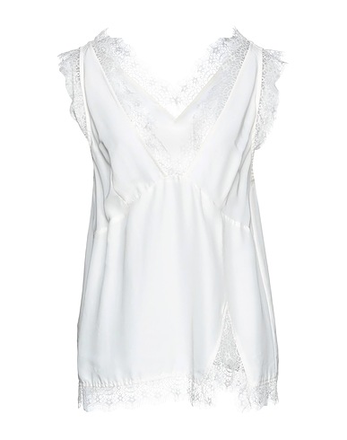 PINKO Camisole White 80% Viscose, 20% Silk, Polyamide