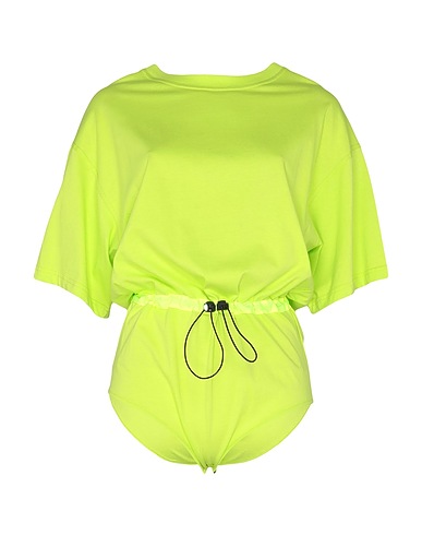 REDValentino TOPWEAR Lime green 100% Cotton, Polyester