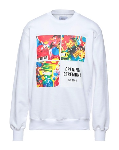 OPENING CEREMONY Sweatshirt White 100% Cotton, Elastane