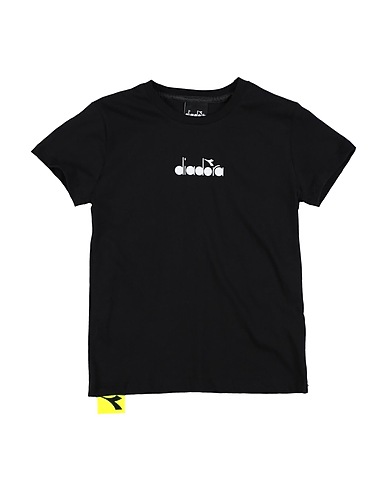 DIADORA T-shirt Black 100% Cotton