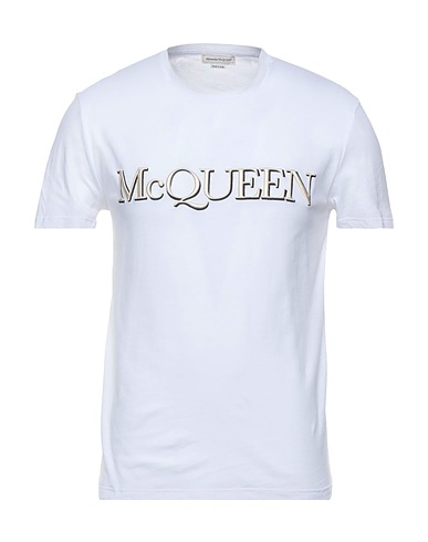 MCQUEEN T-shirt White 100% Cotton, Polyester, Viscose