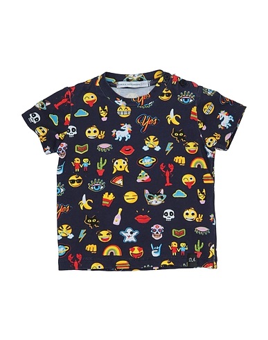 GREY DANIELE ALESSANDRINI T-shirt Midnight blue 90% Cotton, 10% Elastane