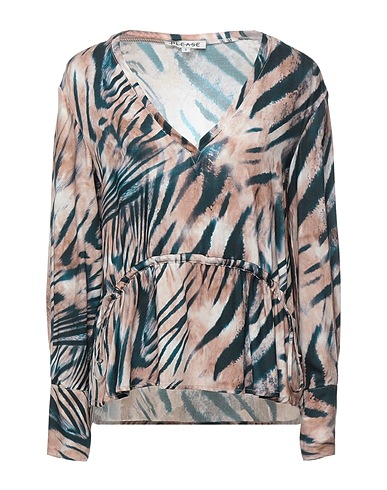 PLEASE Top Beige 100% Viscose