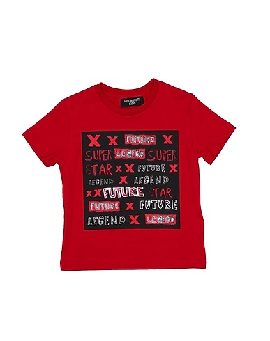 NEIL BARRETT T-shirt Red 100% Cotton