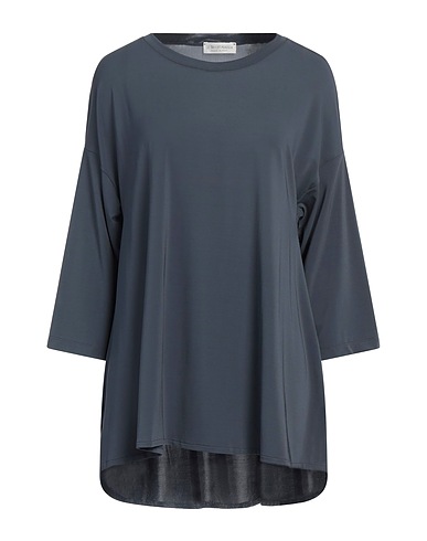 LE TRICOT PERUGIA Ｔシャツ 鉛色 レーヨン 94% / ポリウレタン 6%