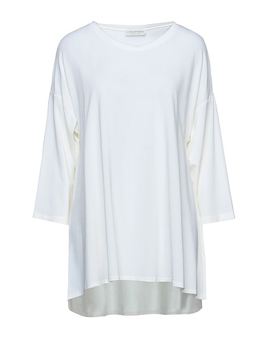 LE TRICOT PERUGIA T-shirt Ivory 94% Viscose, 6% Elastane