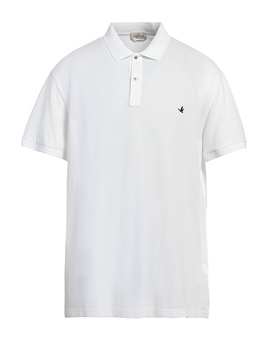 BROOKSFIELD Polo shirt White 100% Cotton