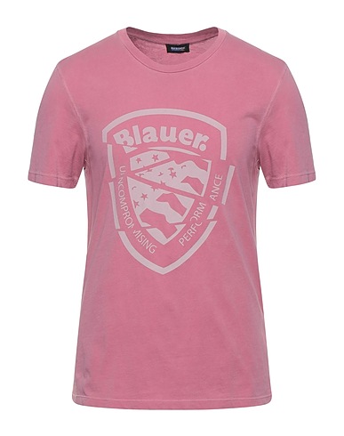 BLAUER. T-shirt Rosa 100% Cotone