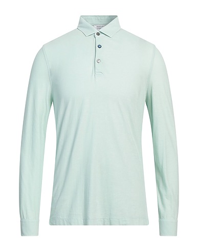 HERITAGE Polo shirt Light green 100% Cotton