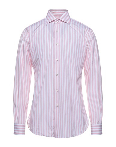 BARBA Napoli Striped shirt CULTO Red 100% Cotton