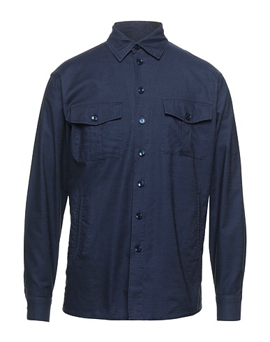 OBVIOUS BASIC Solid colour shirt Midnight blue 100% Cotton